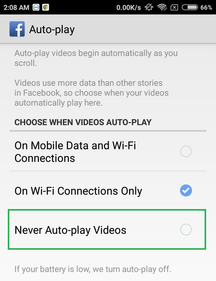 never auto play videos facebook video settings