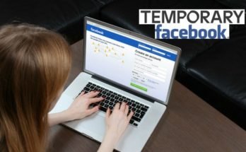 temporay facebook account