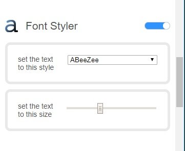 Font styler change facebook theme color