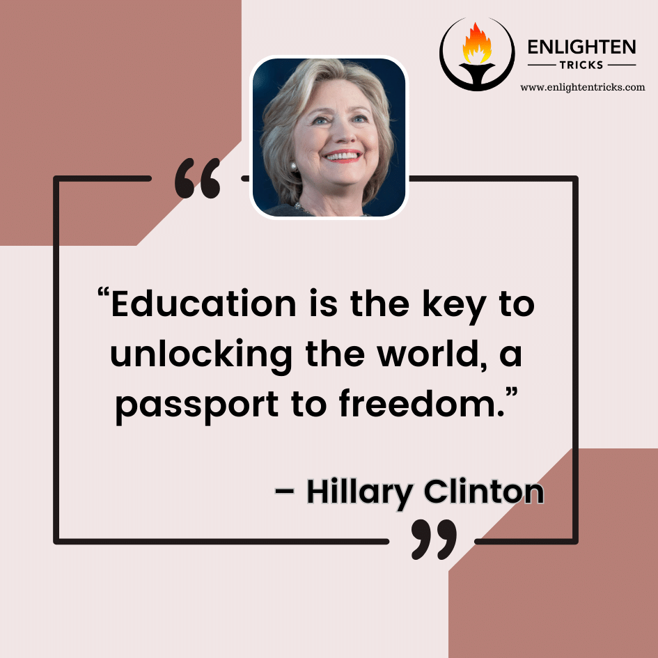 Hillary Clinton Quotes on Youth and Education