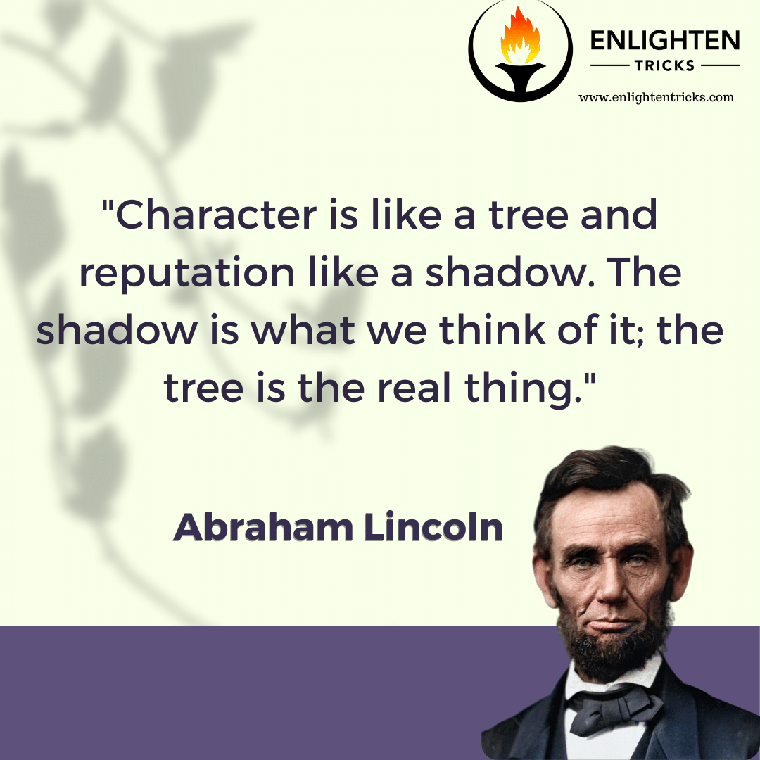 Abraham Lincoln Quotes on Character
