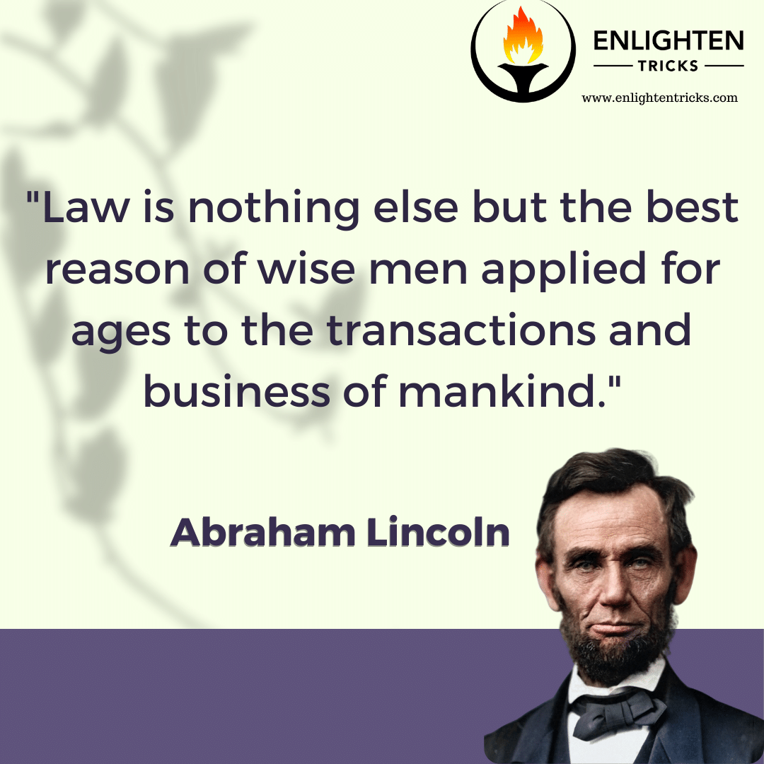 Abraham Lincoln Quotes on Law