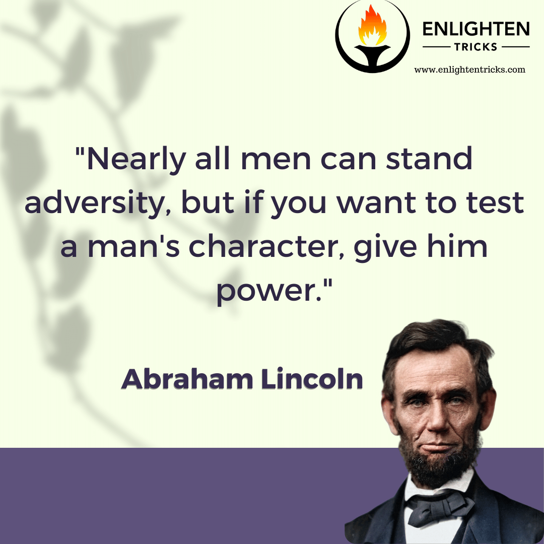 Abraham Lincoln Quotes on Power